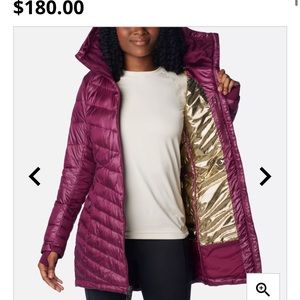 NWOT - Joy Peak Mid Insulated Hooded Jacket